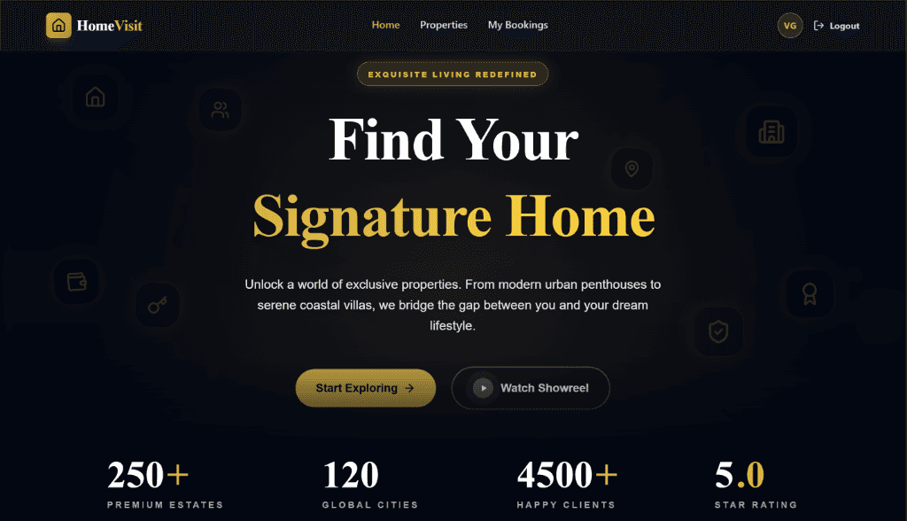 Modern Real Estate Booking System